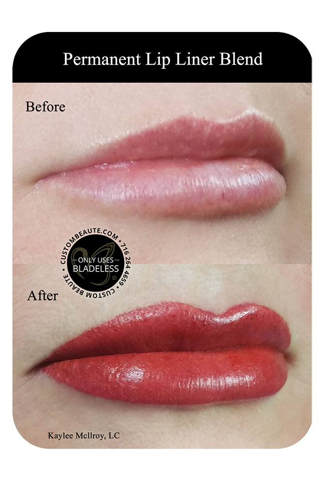 Permanent Lip Liner Blend - Before and After - Amherst NY